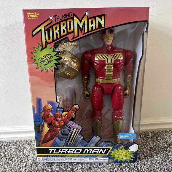 Funko Other - Talking Turbo Man Jingle All The Way Funko Deluxe Edition 13.5" Christmas toy